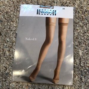 Wolford Nude Stay Up Knee Highs Naked 8
